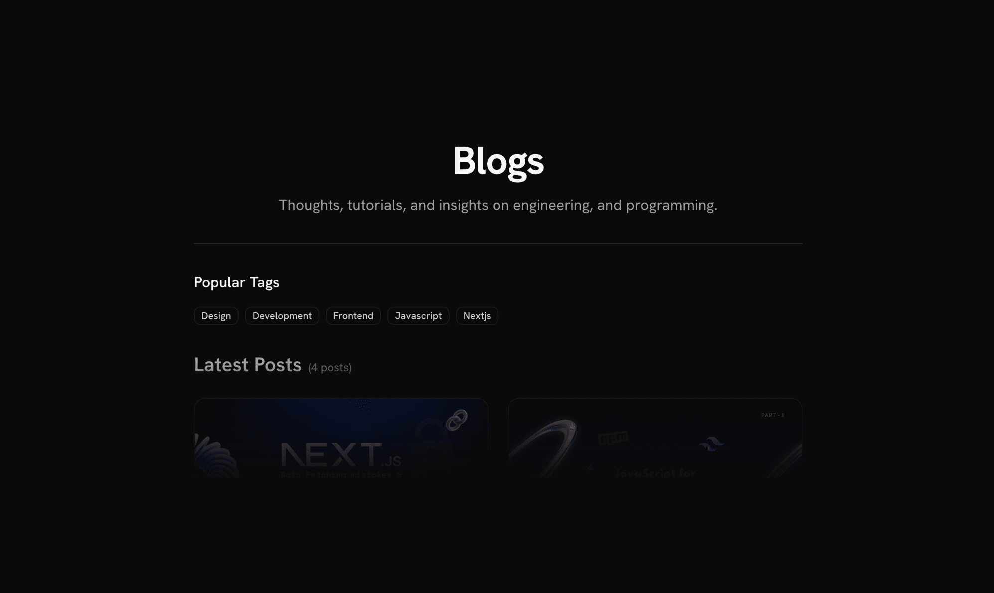 Demo Blog: Building a Sleek Portfolio Experience